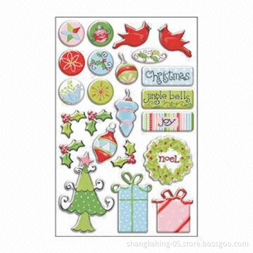 Clear Epoxy Sticker, Eco-friendly, Easy to Use, Available in Different Designs